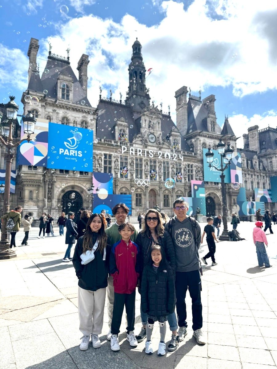 dr. tran and family in paris